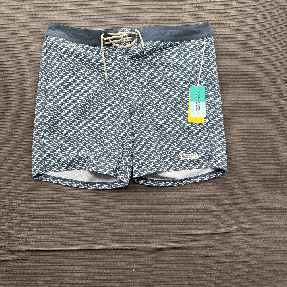 Fair Harbor Nautilus Boardshort Mens 38 Swim Trunks Recycled Polyester‎ Surf